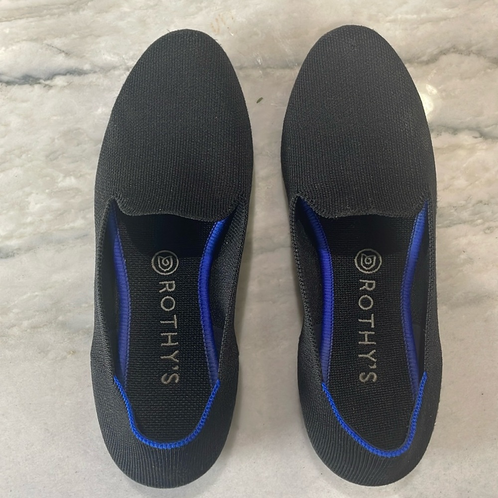 Black Rothy’s loafers